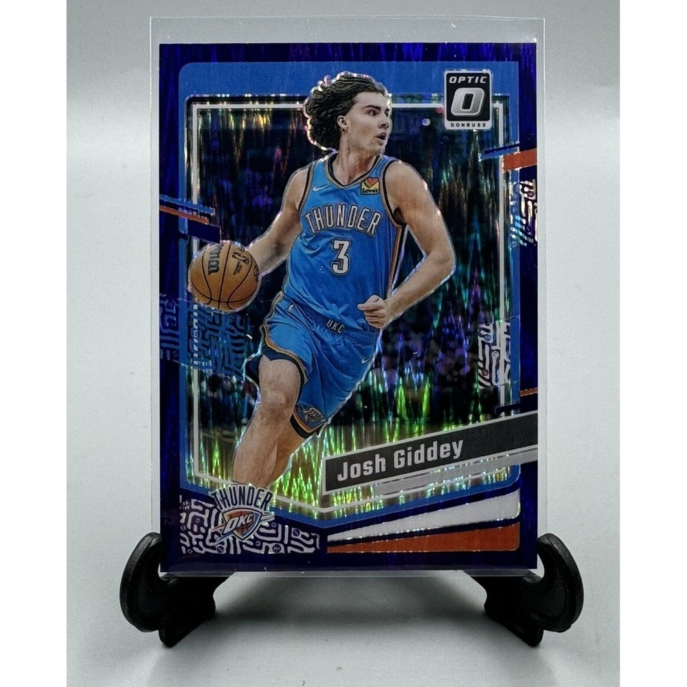 2023-24 Panini Donruss Optic Josh Giddey Purple Shock Prizm #33